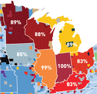 Illustration for article titled Facebook Data Give Us The Best Fandom Map of the NCAA Tournament